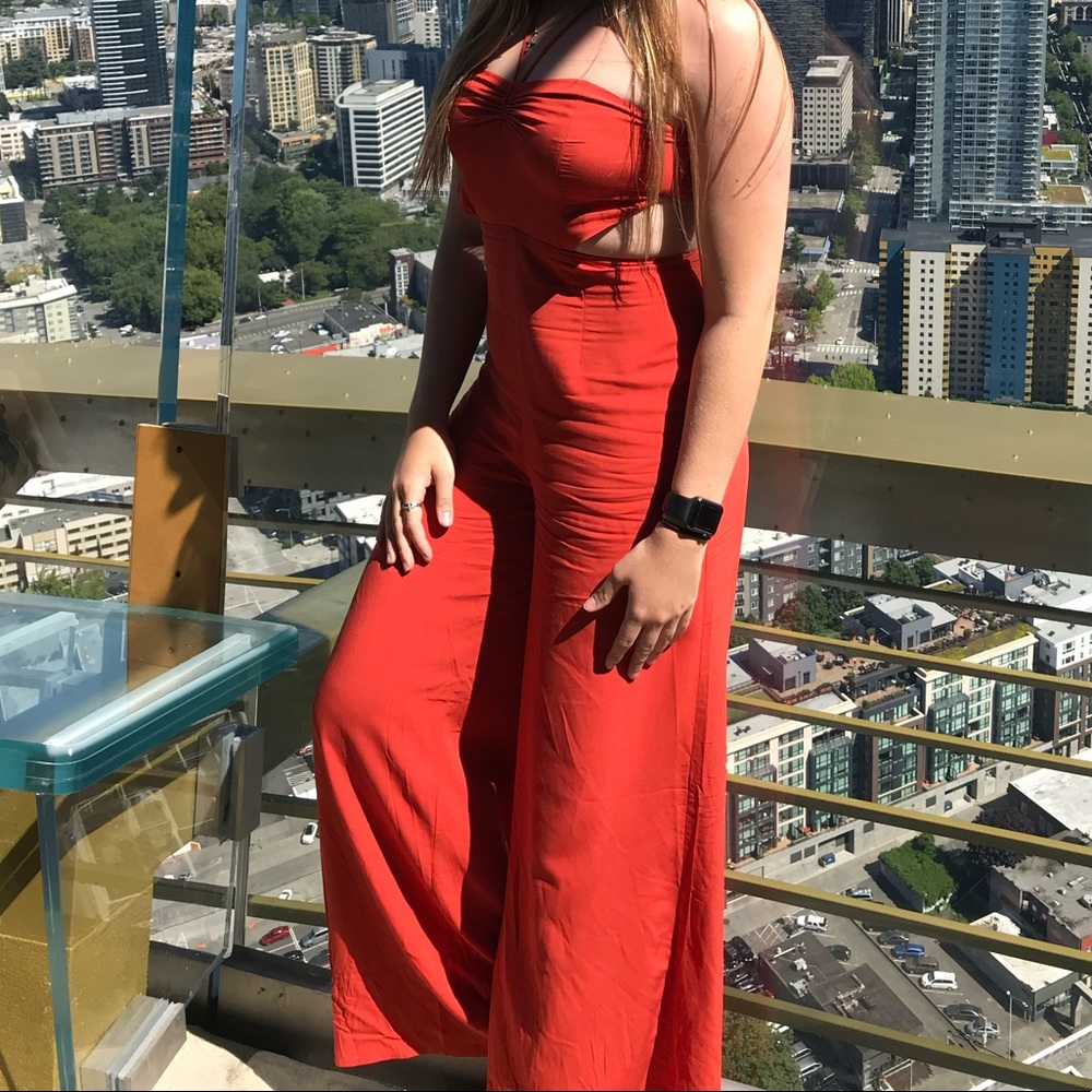 Open back jumpsuit